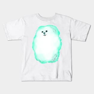 Cute cloudy face dog Kids T-Shirt